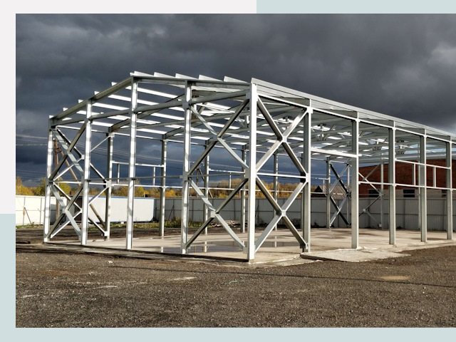 Двускатные ангары в Бугуруслан от 611 руб. за квадрат