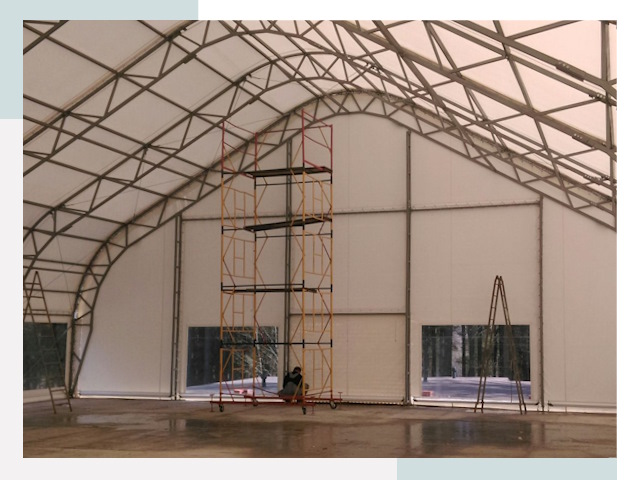 Шатровые ангары в Бугуруслане