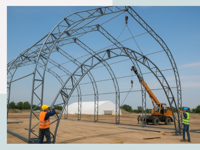 Монтаж ангаров в Бугуруслане от 611 руб. - Надежно и быстро